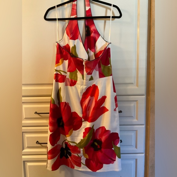 DAVID MEISTER Floral Halter Cocktail Dress - Picture 3 of 8